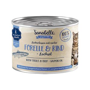 Sanabelle Natvoeding met Forel en Rund - 6 x 195 g