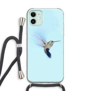 Kolibri: iPhone 11 Transparant Hoesje met koord