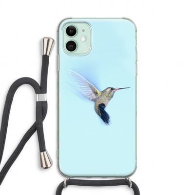 Kolibri: iPhone 11 Transparant Hoesje met koord