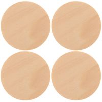 Houten rondjes 4 stuks 9 cm - Hobbydecoratieobject - thumbnail