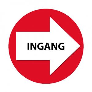 Wegwijzer setje rood Ingang