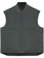 Gucci gilet réversible à logo embossé - Gris - thumbnail