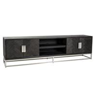 TV-meubel Blackbone Silver 4-deurs