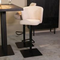 LABEL51 Barkruk Wave - Naturel - Boucle - Zithoogte 56-82