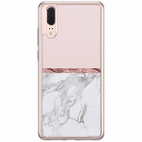 Huawei P20 siliconen hoesje - Rose all day