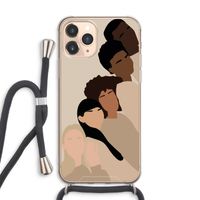 Sweet creatures: iPhone 11 Pro Max Transparant Hoesje met koord