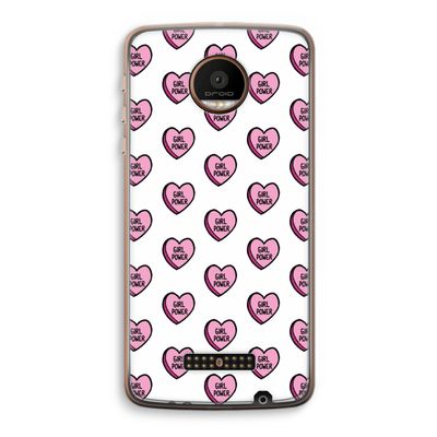 GIRL POWER: Motorola Moto Z Force Transparant Hoesje