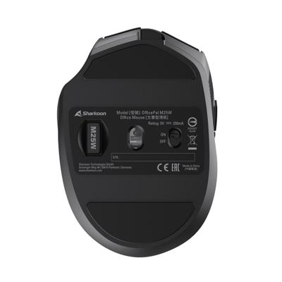 Sharkoon OfficePal M25W muis Gamen Rechtshandig RF Wireless + USB Type-C Optisch 4000 DPI