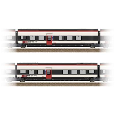 TRIX H0 23282 H0 uitbreidingsset 2 voor de Giruno van de SBB D(B9) 2e klas en E(B8) 2e klas