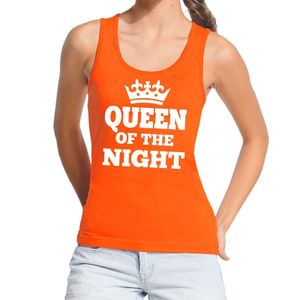 Oranje Queen of the night tanktop / mouwloos shirt dames