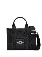 Marc Jacobs sac cabas The Small Crystal Canvas Tote - Noir - thumbnail