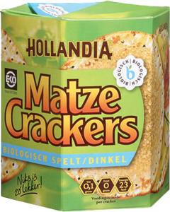 Hollandia Biologische Matze Crackers Spelt 100gr