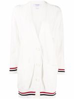 Thom Browne cardigan à rayures RWB - Blanc - thumbnail