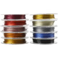 Creativ Company Sieradendraad, dikte 0,38 mm, diverse kleuren, 10 m/ 1 doos