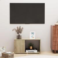 Tv-meubel 60x24x32 cm bewerkt hout sonoma eikenkleurig