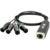 Showgear CS-4 M/5 4-kanaals 5p DMX (male) splitter via RJ45