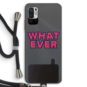 Whatever: Xiaomi Redmi Note 10 5G Transparant Hoesje met koord