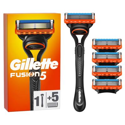 Gillette Gillette Fusion 5 Scheerhouder + 5 Fusion scheermesjes