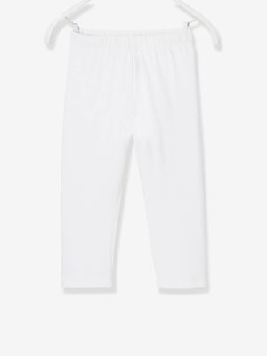 Legging meisje tot halverwege de kuit wit
