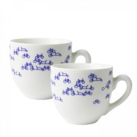 HEINEN - Delfts Blauw - Koffiemok Fietsen 0,20l S/2