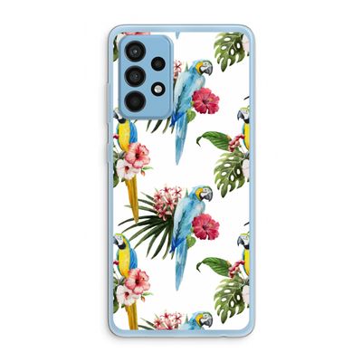 Kleurrijke papegaaien: Samsung Galaxy A52 Transparant Hoesje