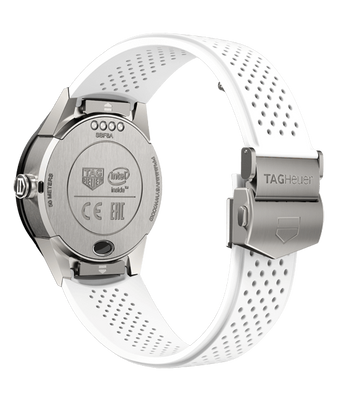 Horlogeband Tag Heuer SBF8A8011 Rubber Wit 22mm