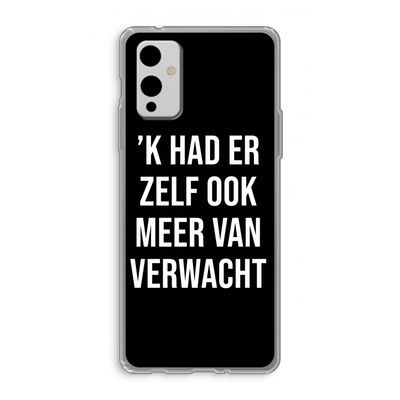 Meer verwacht - Zwart: OnePlus 9 Transparant Hoesje