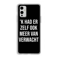 Meer verwacht - Zwart: OnePlus 9 Transparant Hoesje