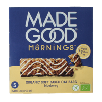 Mornings bar blueberry bio 5 Stuks