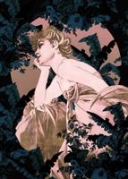 Komar Heritage Fotobehang Songes Bleu - HX4-019