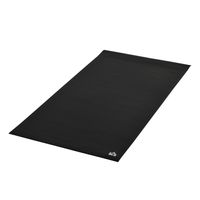 HOMCOM vloerbeschermingsmat voor fitnessapparatuur vloermat ondermat PVC zwart 180 x 90 x 0,6 cm | Aosom Netherlands