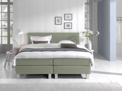 Dreamhouse - Falco Comfort Boxspring - Groen - 80 x 220 / met montage