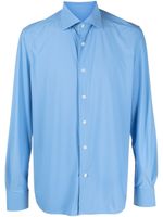 Corneliani chemise à boutonnière - Bleu