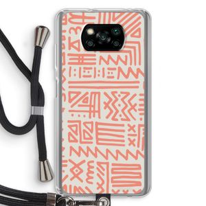 Marrakech Pink: Xiaomi Poco X3 NFC Transparant Hoesje met koord