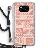 Marrakech Pink: Xiaomi Poco X3 NFC Transparant Hoesje met koord