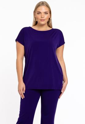Yoek T-shirt kapmouwen | Paars | Maat 58/60