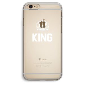 King zwart: iPhone 6 Plus / 6S Plus Transparant Hoesje