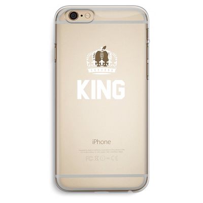 King zwart: iPhone 6 Plus / 6S Plus Transparant Hoesje