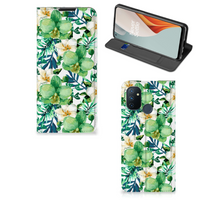 OnePlus Nord N100 Smart Cover Orchidee Groen - thumbnail