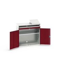 Bott Verso Computerkast | 1050x550x1130mm | 1 Legbord | 1 Schuiflade | 2 Deuren | RAL 3004 - 16928021.24 Bott Verso Computerkast | 1050x550x1130mm | 1 Legbord | 1 Schuiflade | 2 Deuren | RAL 3004 - 16928021.24