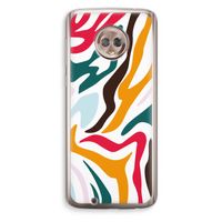 Colored Zebra: Motorola Moto G6 Transparant Hoesje