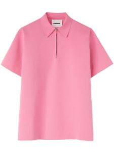 Jil Sander polo à col zippé - Rose