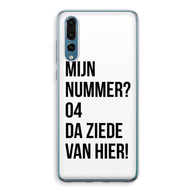 Da ziede van hier: Huawei P20 Pro Transparant Hoesje
