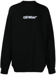 Off-White sweat en coton biologique à logo imprimé - Noir