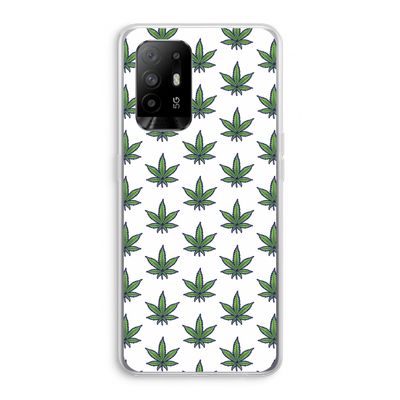 Weed: Oppo A95 5G Transparant Hoesje