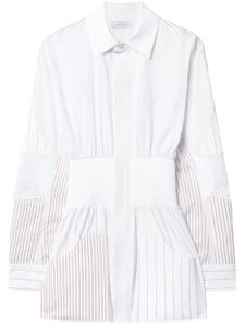 Off-White robe-chemise Motorcycle à manches longues - Blanc