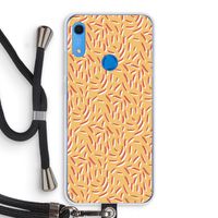 Camouflage: Huawei Y6s Transparant Hoesje met koord