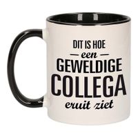 Geweldige collega eruit ziet mok / beker zwart wit 300 ml - Cadeau mokken