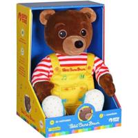 Sprekende muzikale knuffel - Zigeunerspeelgoed - Kleine bruine beer - Verhalenverteller - 28 cm - Bruin Geel Rood Sprekende muzikale knuffel - Zigeunerspeelgoed - Kleine bruine beer - Verhalenverteller - 28 cm - Bruin Geel Rood