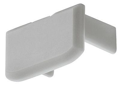 Eindkap aluminium profiel 18x9.8mm kunststof